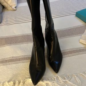 Black Tall leather boots